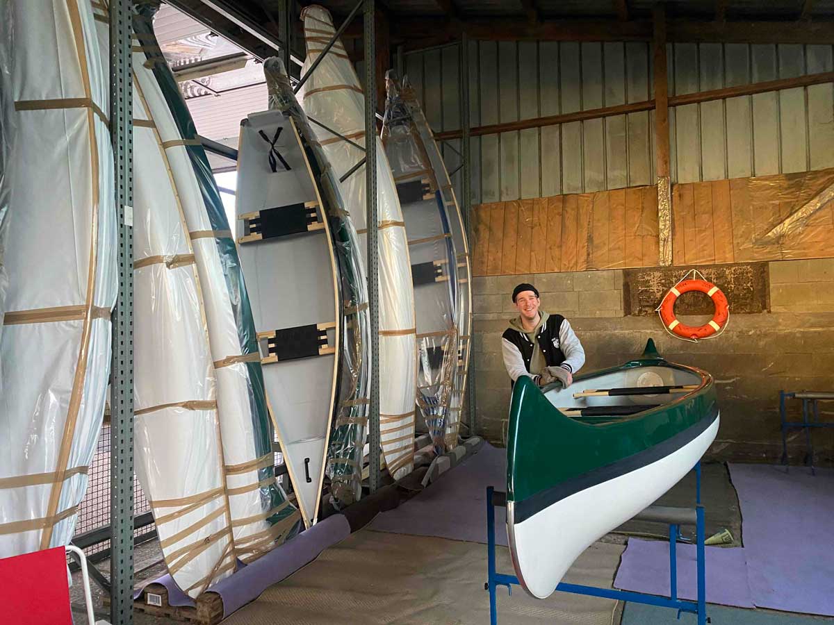 Kanus kaufen bei TomsKanudiscount Alex im Lager am Basic Kanu im Lager in Bokkolt -Hanredder